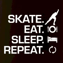 Eat sleep skate - lední bruslení