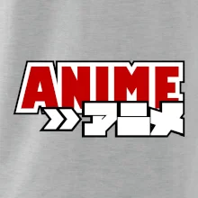 Anime nápis červený