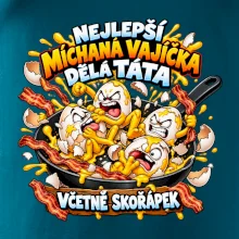 Nejlepší míchaná vajíčka dělá táta Včetně skořápek