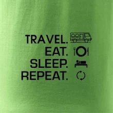 Eat sleep travel - Van