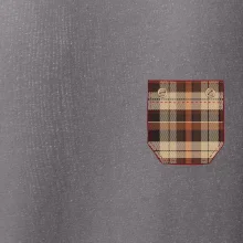 Flanelové triko hnědé