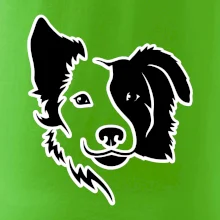 Border kólie obrys hlavy