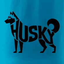 Husky nápis v těle