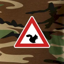 Dopravní značka - Pozor veverka