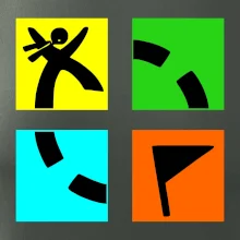 Geocaching logo barevné