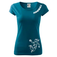 Handball nápis šikmo  - holka