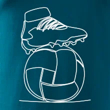 Fotbalový míč kopačka jedním tahem