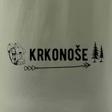 Krkonoše nápis