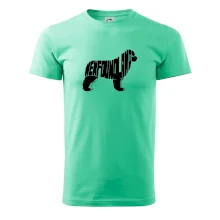 Novofundlandský pes - nápis v tělě