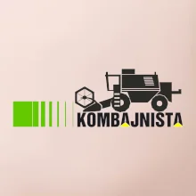 Kombajnista zelená a žlutá