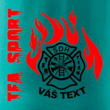 TFA Sport SDH (červený oheň) - Vlastní nápis