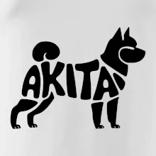 Akita Inu - Nápis v těle
