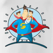 Táta superman - kluk, kluk a dítě