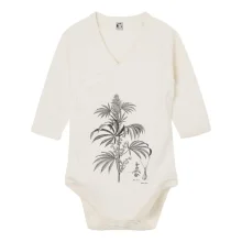 Konopí kytka černobílá