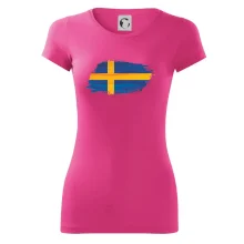 Švédská vlajka kreslená