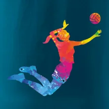 Volejbalista/Volejbalistka splash s míčem