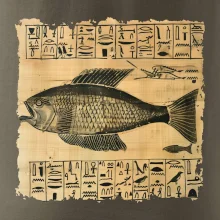 Egyptské hieroglyfy ryba