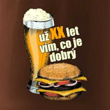 Pivo a burger vím co je dobrý