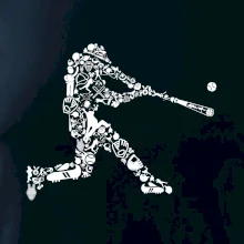 Hráč basebalu ikony Hráč basebalu ikony