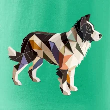 Border colie slepená z papíru