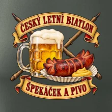 Český letní biatlon špekáček a pivo