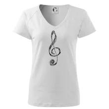 Houslový klíč kreslený