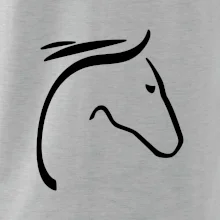 Kůň - hlava silueta