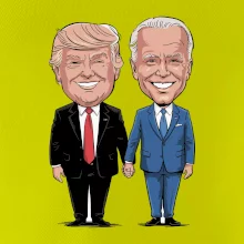 Trump a Biden - velký kamarádi