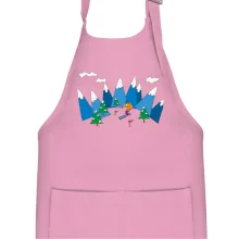 Lyžař a barevné hory