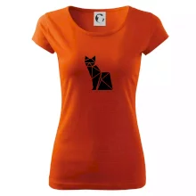 Origami kočka z boku