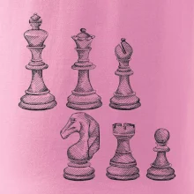 Šachové figurky kreslené