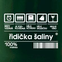 Čárový kód - řidička šaliny