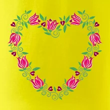 Červené tulipánové srdiečko (Pecka design)