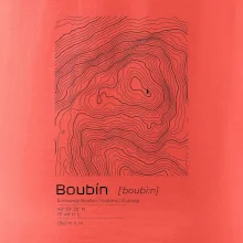 Boubín - vrstevnice v obdélníku
