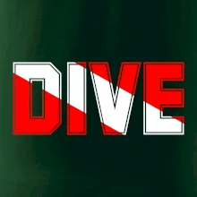 Dive nápis vlajka