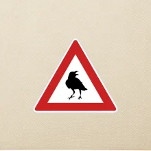 Dopravní značka - Pozor havran