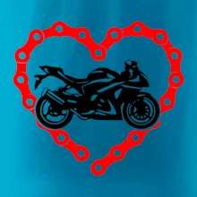 Moto srdce řetěz - supersport