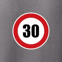 Dopravní značka - omezení rychlosti 30