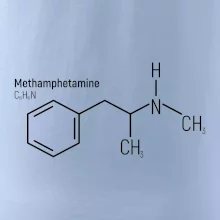Molekulární struktura Metamfetamin