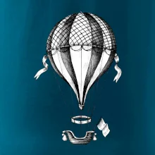 Horkovzdušný balón  kreslený