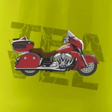 Cestovní motorka Amerika červená