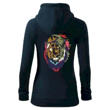 Hlava lva kreslená jednoduchá