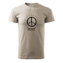 Peace symbol černobílý