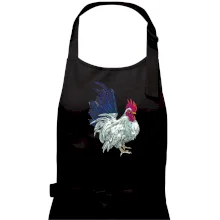 Kohout kreslený bílý