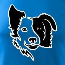 Border kólie obrys hlavy