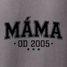 Máma od roku - sportovní nápis (váš ročník)