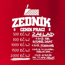 Ceník zedníka - cena za metr