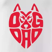 Dog dad nápis v hlavě