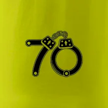 Narozeninové tričko pro policajta - pouta 70