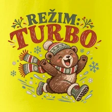 Rodinná vánoční trička - Režim turbo zimní medvídek dítě